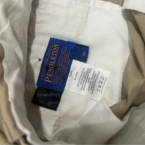 Men’s Pendleton chino khaki shorts size 33 - Picture 4 of 5